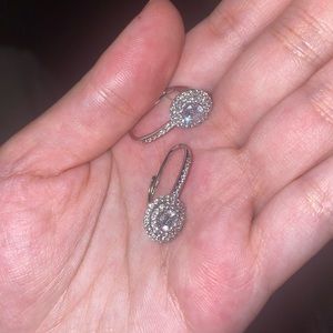 Swarovaski silver earrings (Danty)